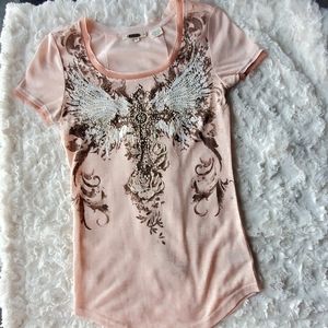 Miss Me Cross and Wing tshirt